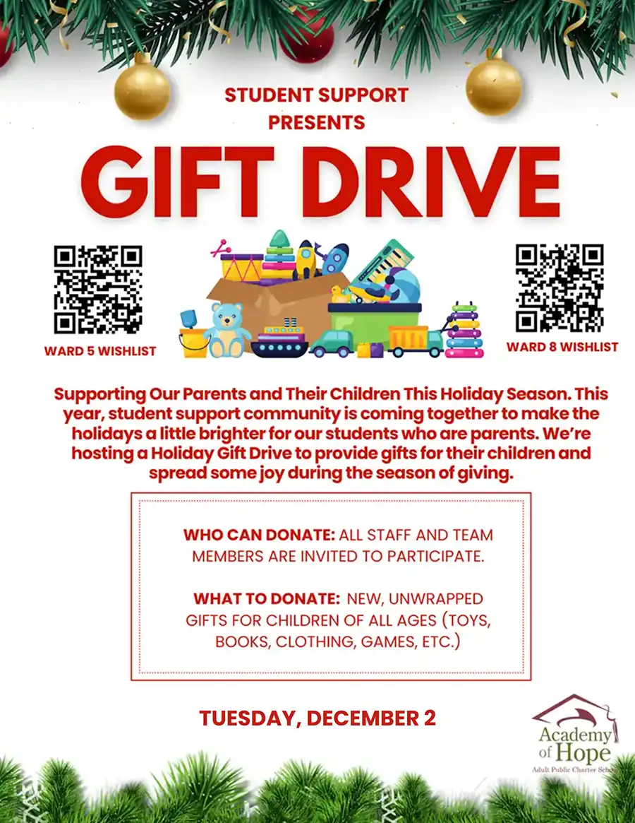 Academy of Hope Gift Drive