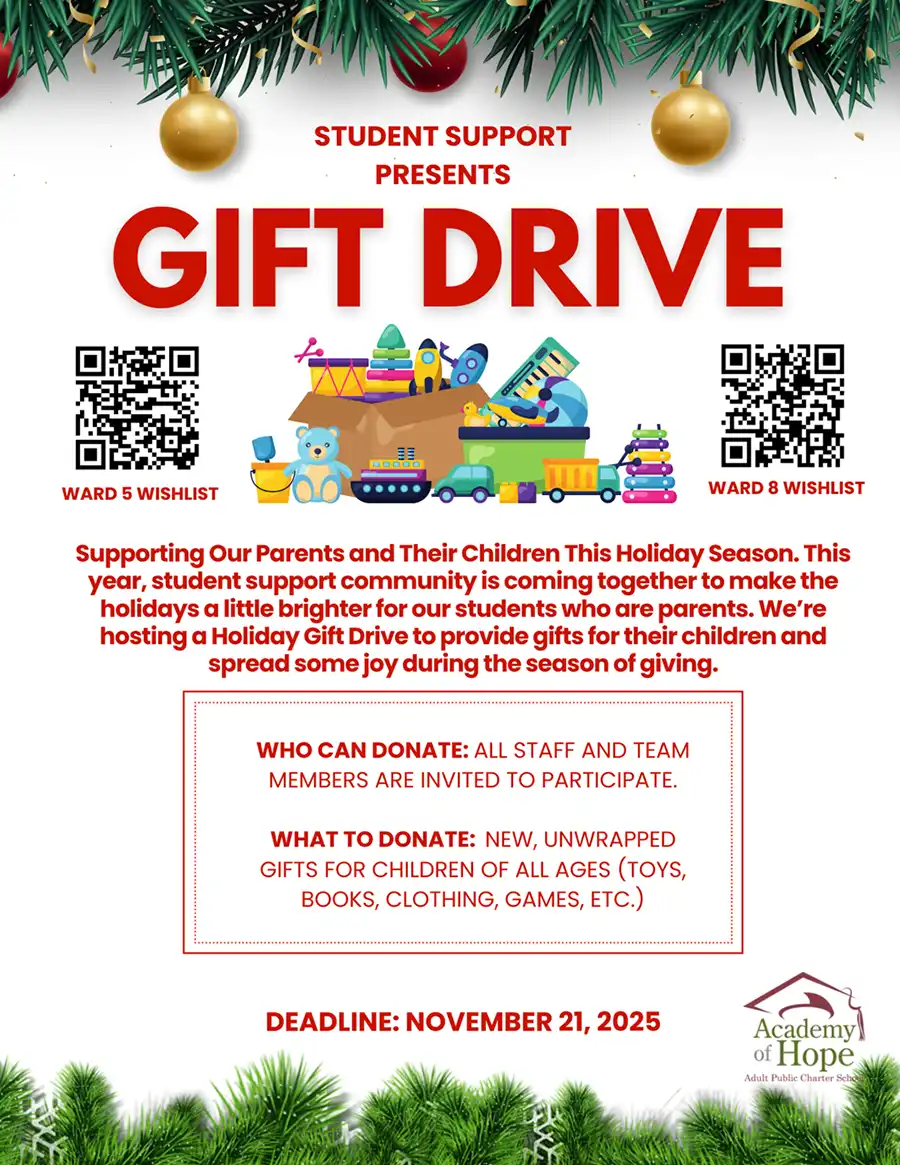 Academy of Hope Gift Drive